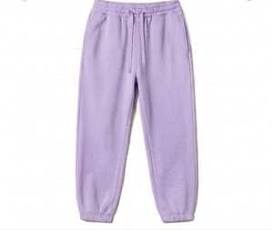 Pantalones Deportivos Casuales Unisex de Color Amarillo Sólido, Cintura con Cordón, Corte Regular, Largos, Poliéster/Algodón, Transpirables, para Primavera, 2 en 1 - Product Image 4