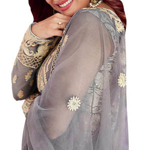 Robe de soirée pour femme 2026, ensemble trois pièces fantaisie, broderie lourde, en mousseline, style pakistanais, robe de mariée traditionnelle de luxe, créateur Forma - Product Image 1