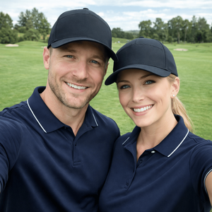 Casquettes de baseball snapback à 7 panneaux découpées au laser avec trous, broderie personnalisée, casquette de golf vierge pour homme et femme, fabrication vietnamienne - Product Image 5