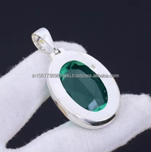 Colgante de Plata de Ley 925 de apatita facetada más hermosa, colgante de piedra preciosa ovalada de apatita hecha a mano para regalo de madre - Product Image 6