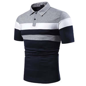 Polo Entallado para Hombre, Tejido Elástico, Estilo Casual Elegante, Atuendo de Verano - Product Image 2