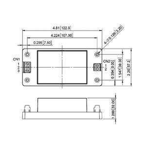 Convertidor CC a CC Aislado DUH015 5V 2A 15W, Voltaje de Entrada Nominal 800VDC, Tipo de Terminal de Tornillo para EV/Solar Fotovoltaico/Modular - Product Image 2
