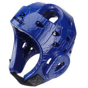 Taekwondo <b>Head</b> Guards Cowhide Leather Comfortable & Eco-Friendly Unisex with Simple Wearing Style for Regular <b>Training</b> - Product Image 1