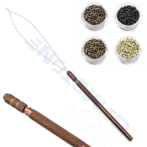 Professional Hair Extension Pulling Loop <b>Tool</b> for Micro Beads & Nano Rings Installation–Pulling <b>Hook</b> Needle for Hair Extensions - Product Image 6