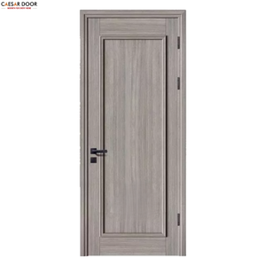 Puerta de Madera MDF Sólida de Calidad Personalizada con Marco, Diseño Minimalista para Dormitorio, Buena Resistencia a la Humedad, Puertas Interiores de Madera - Product Image 1