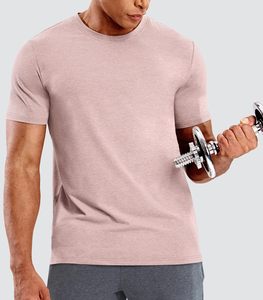 T-shirt décontracté pour homme 100% polyester, séchage rapide, évacuation de l'humidité, col rond, manches courtes, pour entraînement, course à pied, natation - Product Image 4