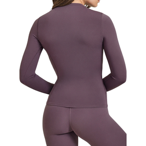 Chemises de compression formelles pour femmes à manches longues, légères, respirantes, séchage rapide, couleur unie, haute qualité, vente chaude - Product Image 2