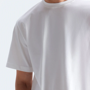 Jersey en coton respirant à épaules tombantes, silhouette architecturale - Product Image 2