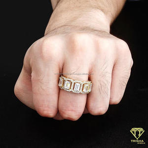 Bague statement en argent sterling 925 de qualité supérieure avec diamants de laboratoire et pierres multiples pour les détaillants de bijoux - Product Image 5