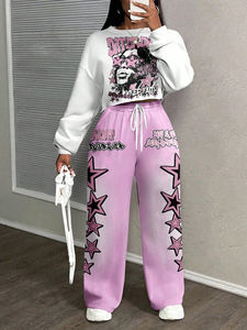 Conjunto de Chándales Deportivos Personalizados con Logotipo para Mujer, Chándales de Algodón de Alta Calidad para Mujer al por Mayor - Product Image 3