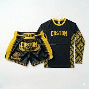 Pantalones Cortos de Muay Thai OEM ODM, Personalizados por Sublimación, de Satén, para Kickboxing y Boxeo, Venta al Por Mayor, MOQ Bajo, Fabricante - Product Image 5