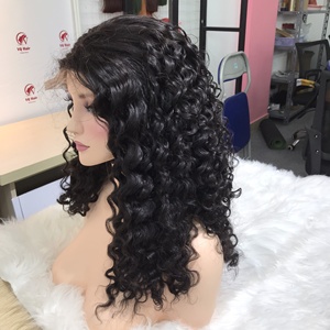 SDD Cheveux Remy Bouclés Naturels pour Perruque Lace Frontal Loose Deep Wave HD Lace Front Perruques pour Femmes Noires - Product Image 3