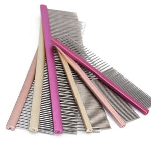 Peine de pulgas de acero inoxidable para mascotas, peine de Aseo para perros y gatos, venta al por mayor de fábrica - Product Image 2