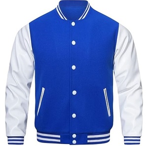 Chaqueta Varsity Letterman Premium OEM 2026 para Hombre con Revestimiento Frontal, Chaqueta de Béisbol de Forro Polar Estilo Urbano, Transpirable, MOQ Bajo - Product Image 1