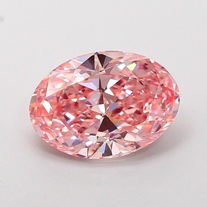 Diamant CVD rose vif fantaisie de 1,79 carat, de forme ovale modifiée, de luxe, cultivé en laboratoire, clarté VVS2, polissage excellent, diamant non monté - Product Image 1