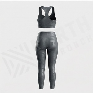 Ropa Deportiva de Tallas Grandes para Mujer, Conjunto de Yoga, Ropa Deportiva de Alto Impacto, Resistente a Impactos, para Cross Running, Entrenamiento, Fitness - Product Image 2