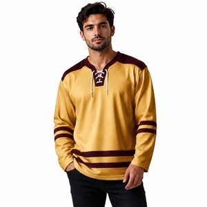 Jersey de Hockey sobre Hielo OEM, Ropa Deportiva Personalizada para Equipos, Fabricante de Ropa Deportiva de Marca Privada, 100% Poliéster, Absorbente de Humedad, para Hombre - Product Image 4