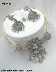 Conjunto de joyería nupcial de diamante americano clásico, collar y pendientes de dos piezas para boda, estilo clásico de moda - Product Image 3