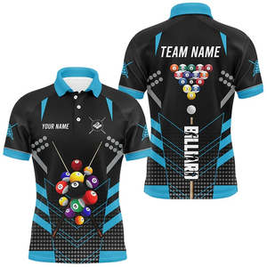 Camiseta de Billar para Hombre con Estampado por Transferencia Térmica, Nombre del Equipo Personalizado, Absorbe la Humedad, Manga Corta, 100% Poliéster, ACE Sport - Product Image 5