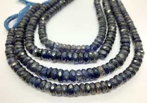 Cuentas facetadas de iolita AAA de 8.5 mm, cuentas redondas de iolita, cuentas de iolita natural para la fabricación de joyería. - Product Image 2