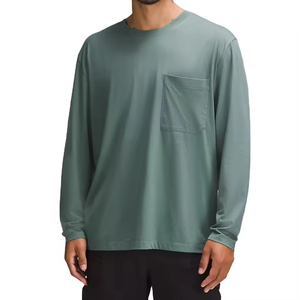 เสื้อยืดแขนยาวสีดำคุณภาพสูงสั่งทำพิเศษ ผ้าฝ้าย 100% สองชั้น พิมพ์ลายฮิปฮอป สำหรับผู้ชาย - Product Image 1