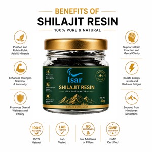 Résine de Shilajit en marque privée 30g pour hommes et femmes, Shilajit de l'Himalaya 100% certifié en laboratoire avec plus de 85 oligo-éléments et 82% d'acide fulvique - Product Image 2