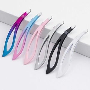 Pinzas para Cejas de Acero Inoxidable con Punta Puntiaguda, Reutilizables, Ligeras, Diseño Moderno, para un Acabado Preciso, Profesional - Product Image 2