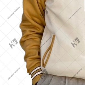 Delta|sigma Unisex Black <b>Yellow</b> Formal Varsity Jacket with Waterproof Breathable Windproof Woolen Fabric Winter Ready Front Logo - Product Image 5