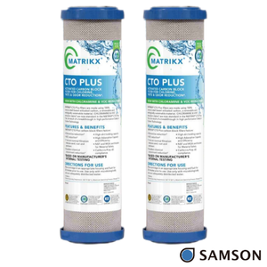 Cartouche de filtre à eau de comptoir à adsorption chimique haute efficacité 2,5 x 10 avec bloc de charbon pour une filtration améliorée - Product Image 1