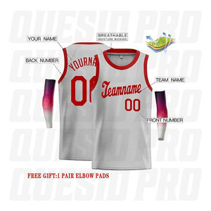 เสื้อบาสเก็ตบอลมืออาชีพ แห้งเร็ว ระบายอากาศได้ดี ปรับแต่งได้ตามต้องการ เสื้อบาสเก็ตบอลทีม พิมพ์ลายคุณภาพสูง ชุดกีฬา - Product Image 2