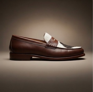 Mocasines de Cuero Genuino con Estampado de Vaca, Punta Redonda, Sin Cordones, Zapatos de Vestir para Hombre, Todas las Temporadas, Suela de Goma Acolchada - Product Image 2