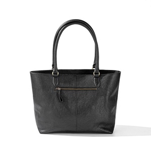 OEM ODM BLACK Genuine Leather Women's Tote <b>Bag</b> Handle <b>Satchel</b> Purse <b>Bag</b> Shoulder <b>Bag</b> Made in Bangladesh - Product Image 2