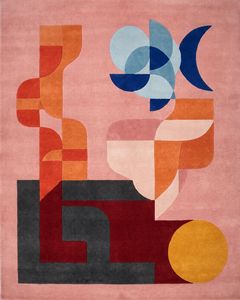 Carpet for Living Room Handmade Abstract Geometric Hand Tufted New Zealand Wool Cut Pile Area Rug Custom Modern Design - Product Image 6