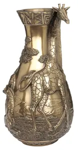 VERONESE tasarım-SAFARI zürafa vazo-soğuk döküm bronz-OEM mevcut