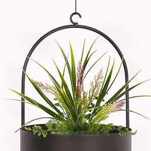 Pot suspendu en métal, pot à plantes décoratif pour balcon, salon, patio - Product Image 2