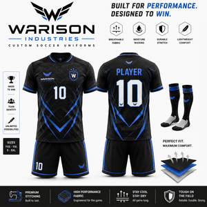 ชุดเสื้อฟุตบอลพรีเมียมสีดำทอง ชุดทีมฟุตบอลแบบกำหนดเองได้ ชุดเสื้อฟุตบอลไซส์ใหญ่พิเศษสำหรับทุกเพศ พร้อมถุงเท้าและกระเป๋า - Product Image 2