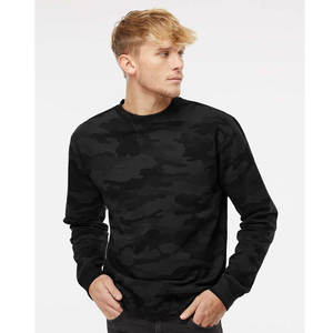 Men's Crew Neck Soft Fleece Sweatshirt High Quality Crew Neck Pullover Heavyweight Solid Color Oversized Sweatshirt - Product Image 4