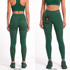 Leggings de yoga pour femmes, personnalisés avec logo, pour la salle de sport, sans couture, décontractés, taille haute, écologiques, respirants, fabrication sur mesure OEM - Product Image 5
