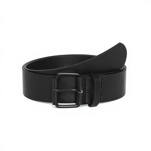 Cinturones de Cuero para Hombre con Hebilla de Acero Personalizada de Lujo, Negros, Impermeables, Ecológicos, Resistentes, Estilo Fiesta, Hechos en Uttar Pradesh - Product Image 4