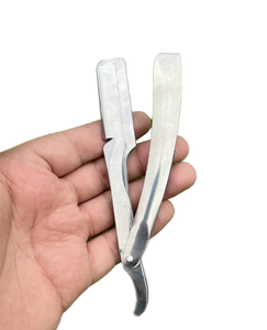 Professional Shaving Razor Silicone Non-slip Straight Handle Shaver Stainless Steel Manual Razor Personal Care Products - Product Image 4