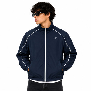 Men's <b>Jackets</b> Raglan Sleeve Track <b>Jacket</b> Polyester Casual Streetwear Outerwear Private Label OEM ODM Supplier - Product Image 1