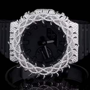 Reloj de Negocios Clásico Personalizado de Aleación de 40 mm para Hombre, con Diamantes Cultivados en Laboratorio, Joyería Hip Hop, la Mejor Calidad a Precio de Mayoreo - Product Image 4