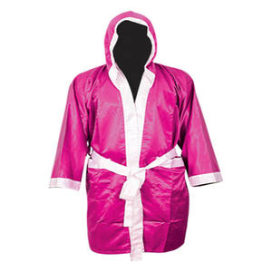 Bata de Boxeo Profesional de Tela Satinada con Bordado Personalizado y Sublimación para Gimnasio, Boxeo, Karate y Entrenamiento - Product Image 3