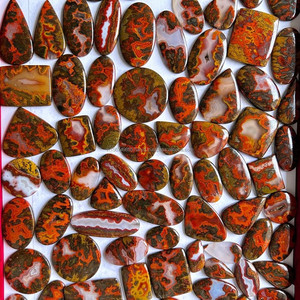 Lot de cabochons en agate de couture marocaine naturelle, taille de forme mélangée, fabrication de bijoux en pierres précieuses en vrac, prix de gros, matériel de bijoux ARHAN - Product Image 2