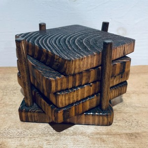 High Quality Natural Wooden Coasters Square Shape Wooden Finished <b>Kitchen</b> <b>Accessories</b> Food Grade - Product Image 6