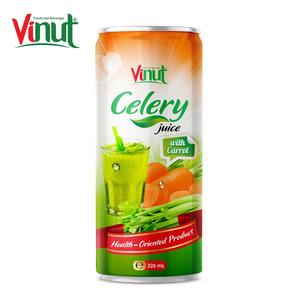 350ml Healthy Mango Orange Flavored Drink 100% Celery Juice with Carrot Celery Seed OEM ODM Private Label Bottle Packaging - Product Image 1
