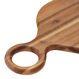 Tabla de Cortar de Madera de Acacia, Diseño Ovalado Tipo Paleta, Gruesa y Duradera, Segura para Cuchillos, Ideal para Cortar, Servir y Uso en la Cocina - Product Image 2