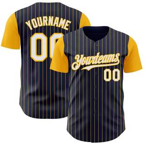 Maillots de baseball personnalisés OEM pour équipes - 100 % polyester, impression par transfert thermique/numérique, personnalisation du nom de l'équipe, du logo et des positions (droite) - Product Image 1