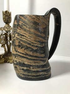 High Quality Natural Buffalo Horn <b>Mug</b> Eco-Friendly <b>Large</b> Capacity Stylish Rustic Drinkware for Home Bar Gift Use Available - Product Image 2