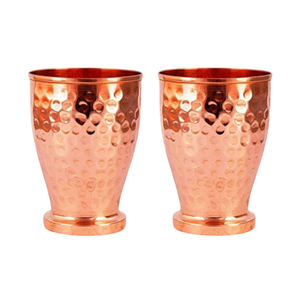 Nouveau style de gobelet en cuivre pur, finition martelée de style vintage, pour les boissons de fête, les cocktails, la bière - Product Image 1